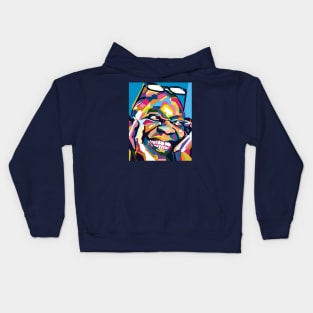 An abstract louis Amstrong in WPAP Popart Kids Hoodie